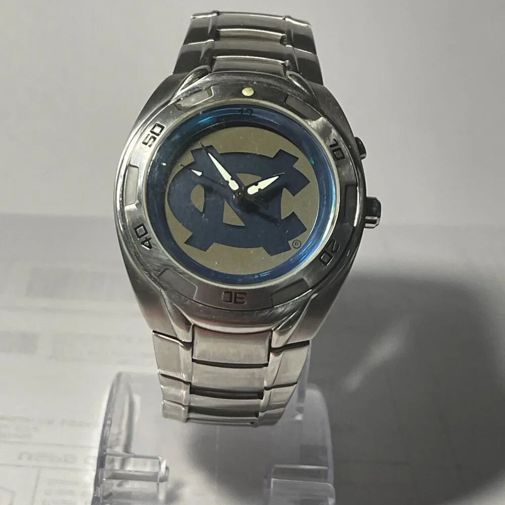 North Carolina Tar Heels NCAA Stainless-Steel Kaleido Watch by Fossil NEW (RARE)